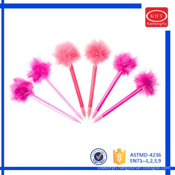 Promotional Gift Cute Pink Feather Ball Pens